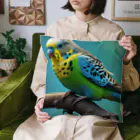 ジャパネットケフィアの配色が美しすぎるセキセイインコ(小物) Cushion