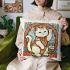 ゆまちゃんの開運雑貨屋さんの集客用子招き猫 Cushion