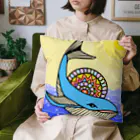 Yomi09のカラフルクジラ Cushion