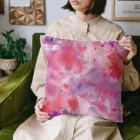 オンラインショップイエローリーフのハート　赤　ピンク　紫　可愛い Cushion