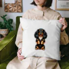 COCO SHOPの長毛ダックスフンド（ちんちんポーズ） Cushion