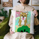 Lily bird（リリーバード）のにこにこ柴犬 和柄② Cushion