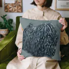 光平洋子のかしこいプーリー犬  色鉛筆 puli illustration  Cushion