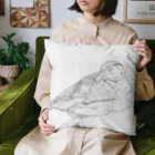 Lily bird（リリーバード）のおねんねクビワコガモ 線画 Cushion