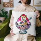 犬グッズの店しえるぶるーのかき氷ワンちゃん　氷イチゴ　柴犬 Cushion