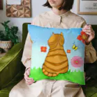 Lily bird（リリーバード）の野原のトラ猫さん Cushion