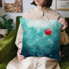 喫茶角砂糖の水中のソーダ Cushion