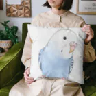 まめるりはことりのおしゃまな止まり木セキセイインコちゃん【まめるりはことり】 Cushion