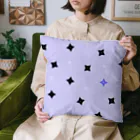 cosmicatiromの手裏剣 黒青 Cushion