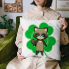 猫の隠れ家の四つ葉印の化け狸ちゃん Cushion