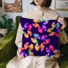 気まぐれキジトラねこやさんのレインボーフラワーキジトラ（宇宙） Cushion