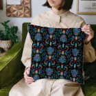 IZANAMI by Akane Yabushitaのトルコのイズニックタイル【ターコイズ】 Cushion