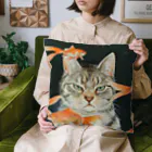 おちょぴの金魚と猫 Cushion