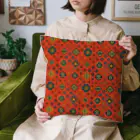IZANAMI by Akane Yabushitaのコーカサス絨毯・グリッド（バーミリオン） クッション