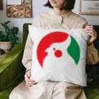 ヨロ吉のロゴ風オカメインコ Cushion