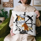犬グッズの店しえるぶるーのマリンだワン　シェルティー Cushion