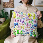 LalaHangeulの韓国の色　ぷくぷくバージョン　ハングルデザイン Cushion