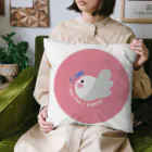 文鳥屋さんの1型糖尿病ロゴ缶バッチ Ver.ピンク Cushion