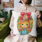 ほっこり絵描きあきこのガーリーちーちゃん Cushion