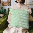 ヨープキャンが気になったの魚玉模様 グリーン Cushion