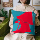 高橋わたがしのわたがしデザイン（青・赤） Cushion