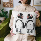 penguininkoの手繋ぎケープペンギンのカップル🐧❤️🐧 Cushion