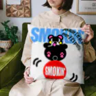 オリジナルデザインTシャツ　SMOKIN'のゆらゆらモクモックマB Cushion