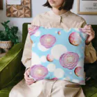 レモンスカッシュの泡の乙女椿と水たまり Cushion