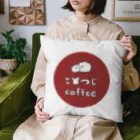 こひつじcoffeeのロゴマーク（ラウンド）/こひつじcoffee クッション