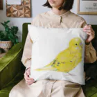 森図鑑の[森図鑑]セキセイインコ黄色 Cushion