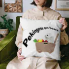 犬グッズの店しえるぶるーのおもちゃ箱に乗ったペキニーズ Cushion