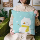 8くまさん。のおみせ。の雪だるまくまさんとお友達 Cushion