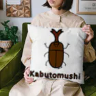 MrKShirtsのKabutomushi (カブトムシ) 色デザイン Cushion