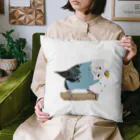 くだらないみち商店のセキセイインコのPちゃん 泣 Cushion