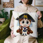 堀越ヨッシーのお店（SUZURI支店）の森邦子(足軽ガール) Cushion