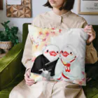 Lily bird（リリーバード）の和婚文鳥ず Cushion