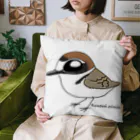 とりみちゃんの野鳥グッズのお店のシロチドリ Cushion
