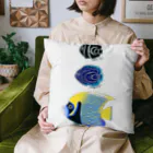 栗坊屋のタテジマキンチャクダイ親子 Cushion