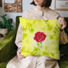 idumi-artの開運魔除けの六角形・花曼荼羅❤️愛情アップ Cushion