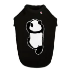 Co . Pandaのよじ登るパンダ+寝そべるパンダ(ブラック用) Dog T-shirt