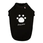 mamapockのdog paw_white ドッグTシャツ