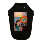 キキとココからのMagic hour / 穏やかな夕暮れの祈り ドッグTシャツ