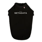せたが屋さんの世田谷グッズ　ホワイトlive in setagaya ロゴ ドッグTシャツ