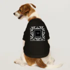 ROYAL PrincessのROYAL KINGダマスク柄BLACK Dog T-shirt