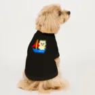 LUCKY CLUBのヨット乗りラッキーちゃん Dog T-shirt