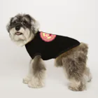 ハナドリカ SUZURI店の花の形の板チョコ(苺) Dog T-shirt