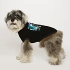 Harukiworksのネオンガール Dog T-shirt