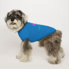 blue-basesのハピネスフラワー Dog T-shirt