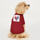 Chika-Tataのサクラとハート Dog T-shirt