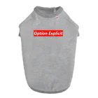 yuemaruのOption Explicit（赤） ドッグTシャツ